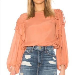 See by Chloe Silk Frill Top